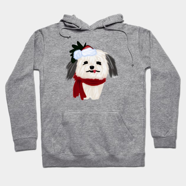 Cute Havanese Drawing Hoodie by Play Zoo